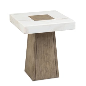 Bassett Mirror Collinston White Accent Table