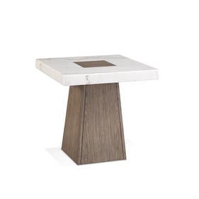 Bassett Mirror Collinston White End Table