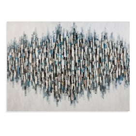 Bassett Mirror Abstract Blue Lines Wall Art