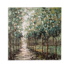 Bassett Mirror Impressionism Green Leafy Lane Wall Art