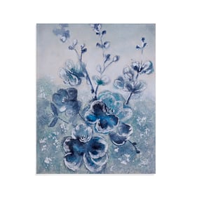 Bassett Mirror Impressionism Blue Blooms Canvas Art