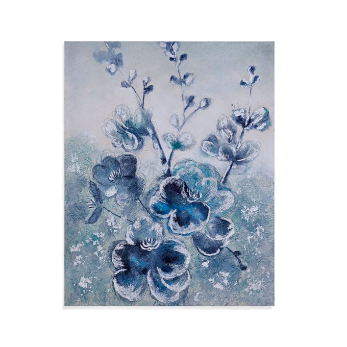 Bassett Mirror Impressionism Blue Blooms Canvas Art BMC-7300-541EC