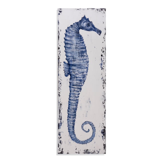 Bassett Mirror Blue Sea Horse I Wall Art BMC-7300-550EC