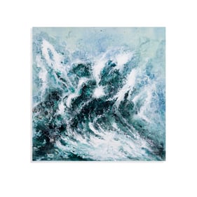 Bassett Mirror Blue Tidal Wave Wall Art