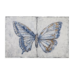 Bassett Mirror Blue Butterfly Wall Art