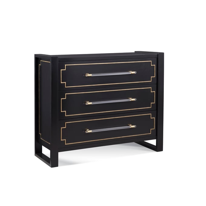 Bassett Mirror Lowery Black Lowery Hall Chest BMC-7310-LR-766EC