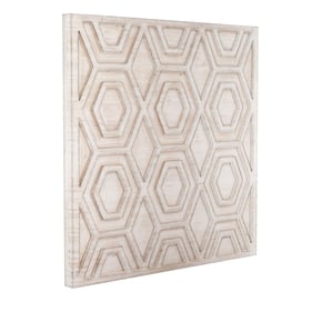 Bassett Mirror White White Geometric Wall Hanging