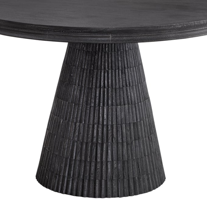 Bassett Mirror Grimes Black Dining Table Base BMC-8125-DR-700B