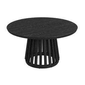 Bassett Mirror Mateo Black Round Dining Table