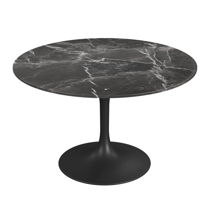 Bassett Mirror Dunham Black Round Dining Table BMC-9221-700-884EC