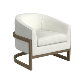 Bassett Mirror Neve Ivory Accent Chair