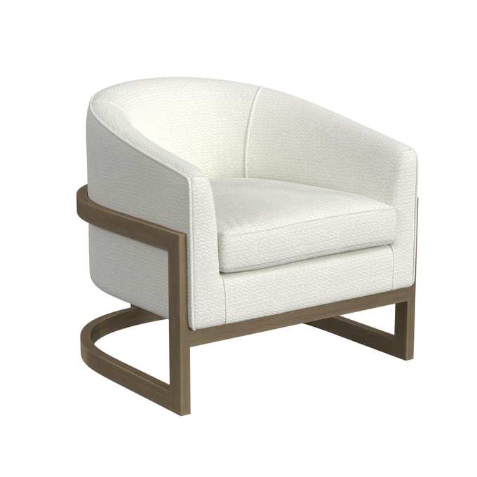 Bassett Mirror Neve Ivory Accent Chair BMC-9475-LR-805