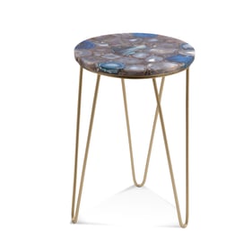 Bassett Mirror Leuris Gold Accent Table