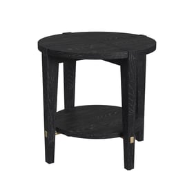 Bassett Mirror Whitfield Black Round End Table