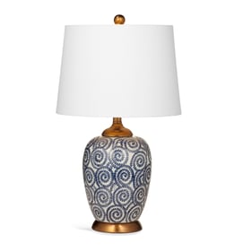 Bassett Mirror Lawton Blue Table Lamp