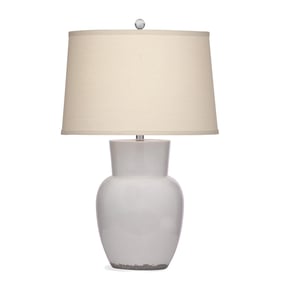 Bassett Mirror Keaton White Table Lamp