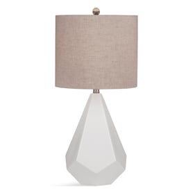 Bassett Mirror Delaney White Table Lamp