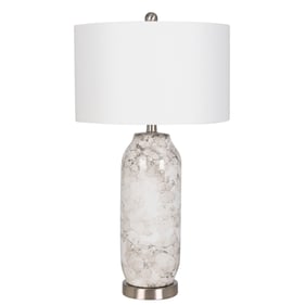 Bassett Mirror Angelica White Grey Table Lamp