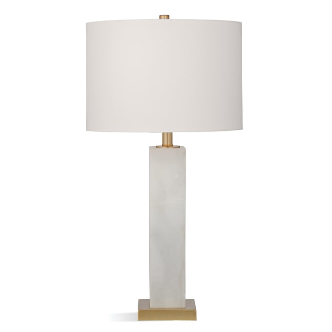 Bassett Mirror Hege White Table Lamp BMC-L3933TEC