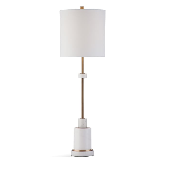 Bassett Mirror Mooi White Table Lamp BMC-L4061TEC