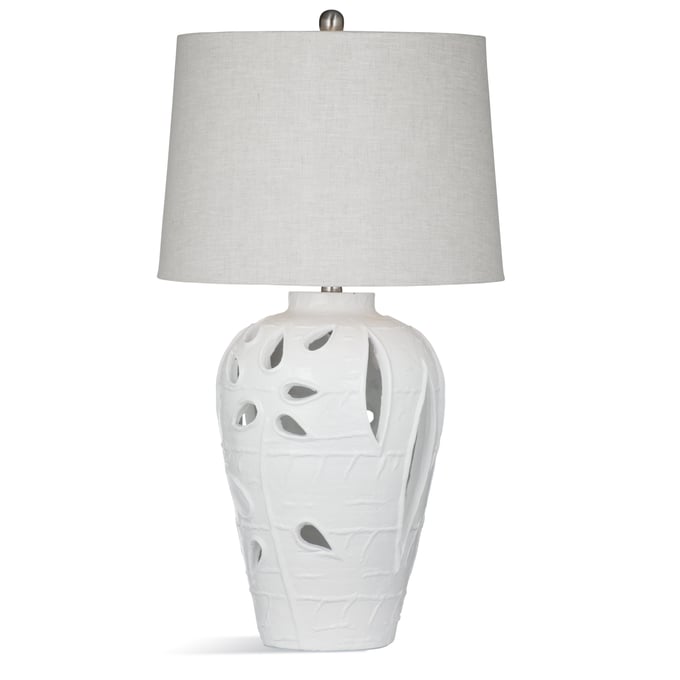 Bassett Mirror Amur White Table Lamp BMC-L4063TEC