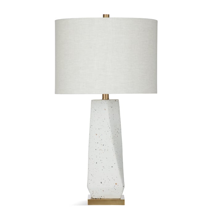 Bassett Mirror Ord White Table Lamp BMC-L4067TEC