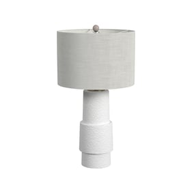 Bassett Mirror Valdivia White Table Lamp