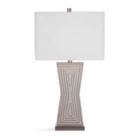 Bassett Mirror Marguerite Grey Table Lamp