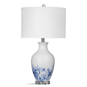 Bassett Mirror Sirius Blue White Table Lamp