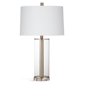 Bassett Mirror Ares Clear Brass Table Lamp