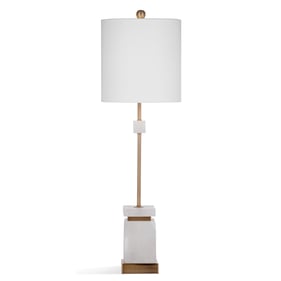 Bassett Mirror Regulus White Table Lamp