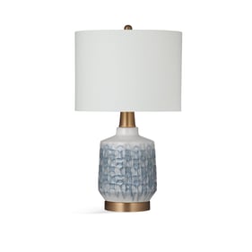 Bassett Mirror Jamie Blue Cream Table Lamp