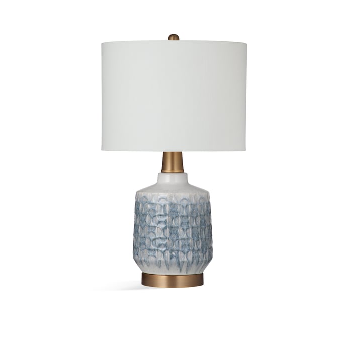 Bassett Mirror Jamie Blue Cream Table Lamp BMC-L4175TEC