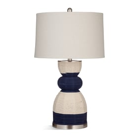 Bassett Mirror Kareen Blue Natural Table Lamp