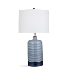 Bassett Mirror Classe Shiny Blue Navy Table Lamp