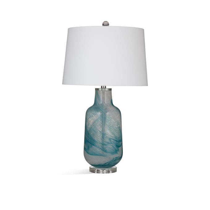 Bassett Mirror Caleeze Teal Blue White Table Lamp BMC-L4238T