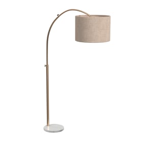 Bassett Mirror Draper Burnished Brass Floor Lamp