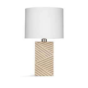 Bassett Mirror Gordon Tan Cream Bone Table Lamp