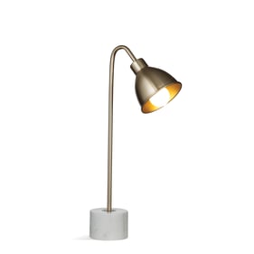 Bassett Mirror Renauld Gold White Desk Lamp