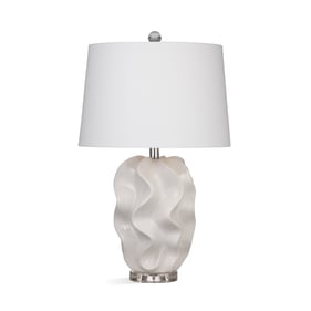 Bassett Mirror Crete White Table Lamp