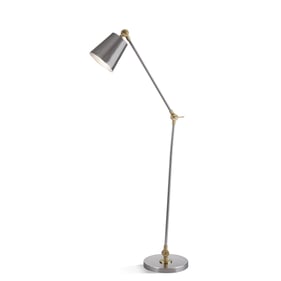 Bassett Mirror Seerve Nickel Floor Lamp