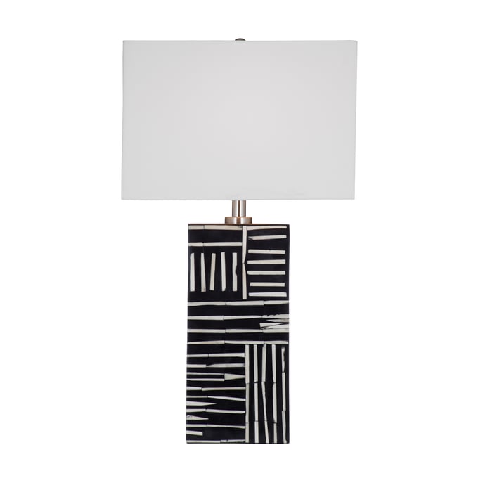 Bassett Mirror Hender Black White Table Lamp BMC-L4314T