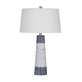 Bassett Mirror Dammer White Grey Table Lamp