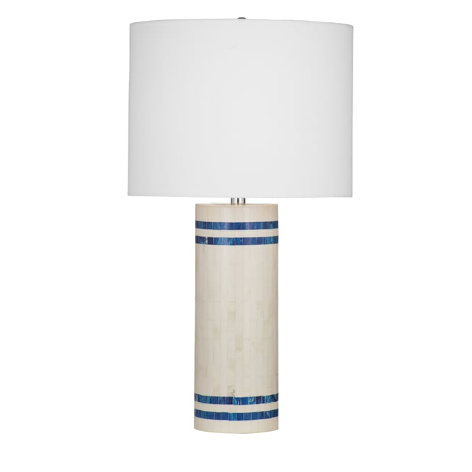 Bassett Mirror Lacey Blue White Table Lamp BMC-L4363T