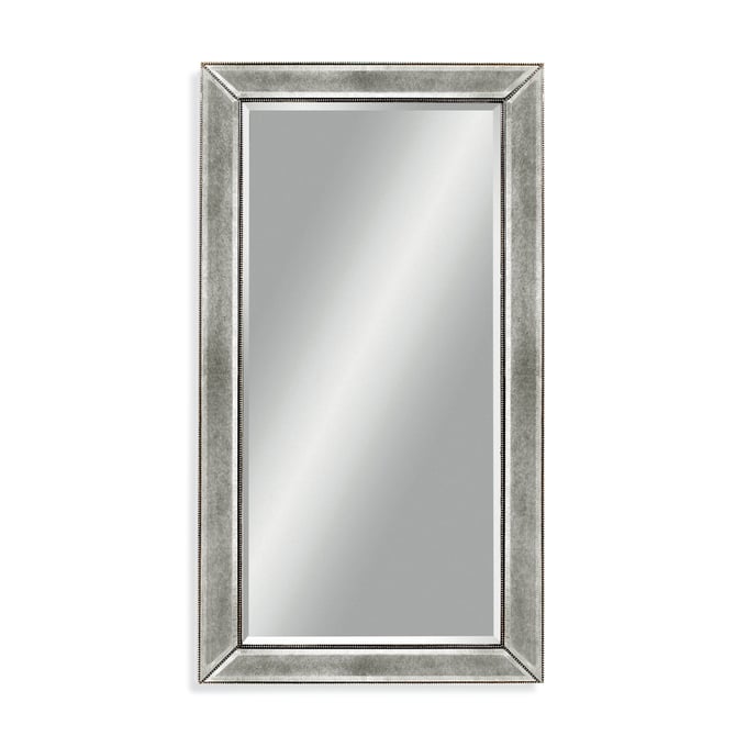 Bassett Mirror Beaded Silver Wall Mirror BMC-M1946BEC