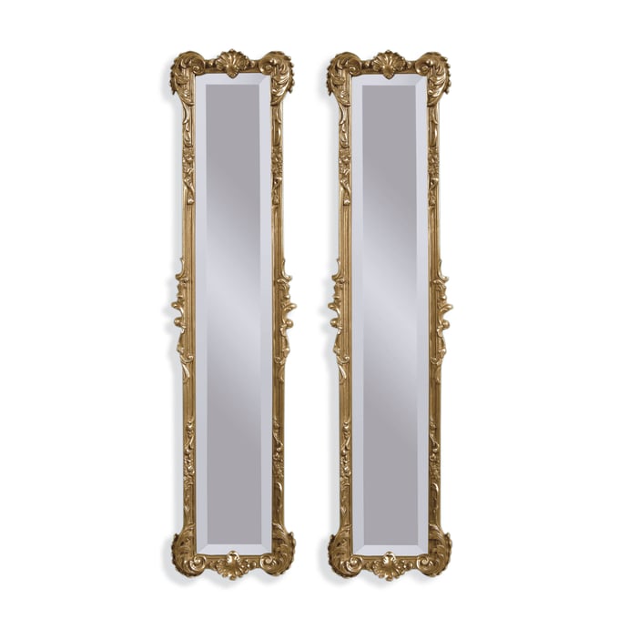 Bassett Mirror Helena Gold 2pc Panel Mirror Set BMC-M2258BEC