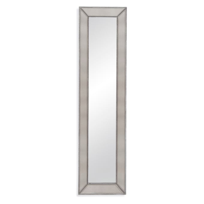 Bassett Mirror Beaded Silver Floor Mirror BMC-M3591BEC