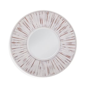 Bassett Mirror Ojos White Round Wall Mirror