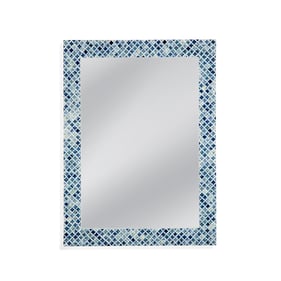 Bassett Mirror Glick Blue Wall Mirror