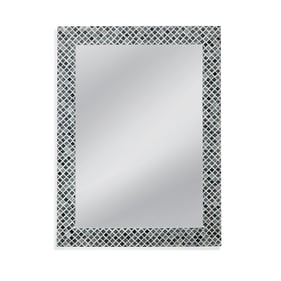 Bassett Mirror Henn Gray White Black Wall Mirror